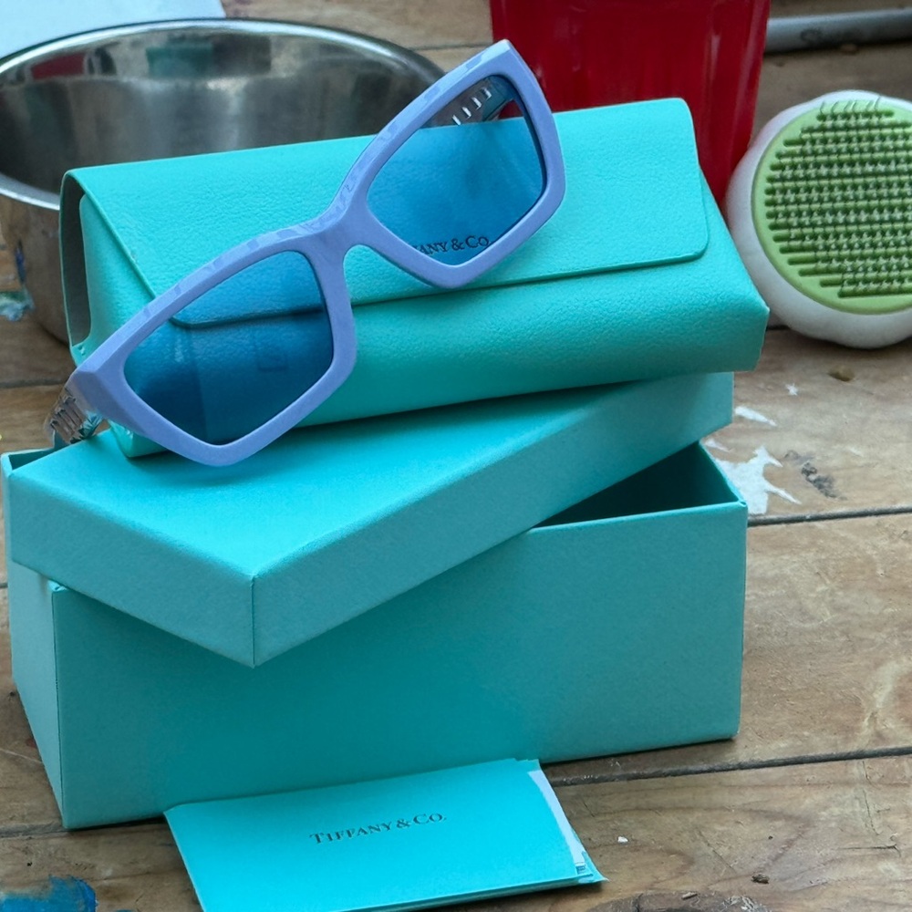 Tiffany T True Violet acetate sunglasses brand new with box